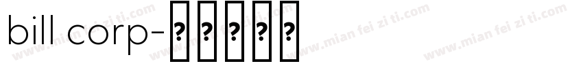 bill corp字体转换